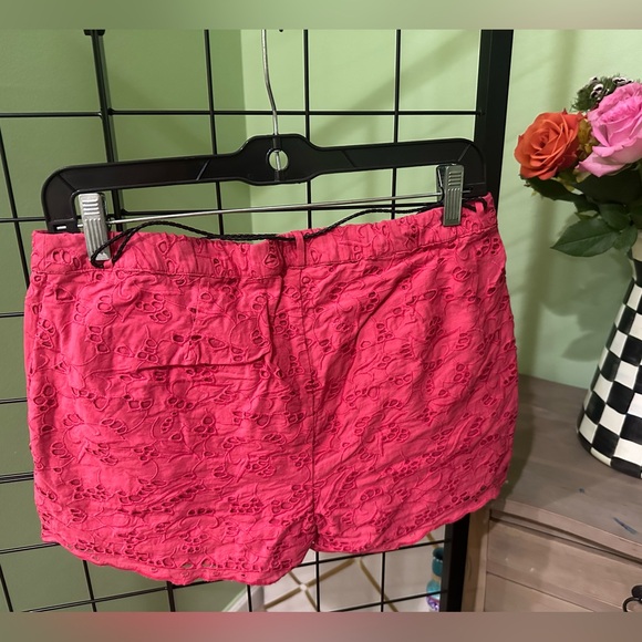 Maison Scotch Size 25 Pink Eyelet Shorts - Picture 2 of 4